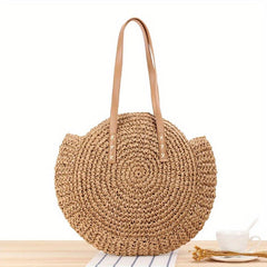Straw Shoulder Bag Large Capacity Woven Beach Bag