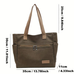 Large Capacity Minimalist Shoulder Bag Women's Versatile Tote Bag