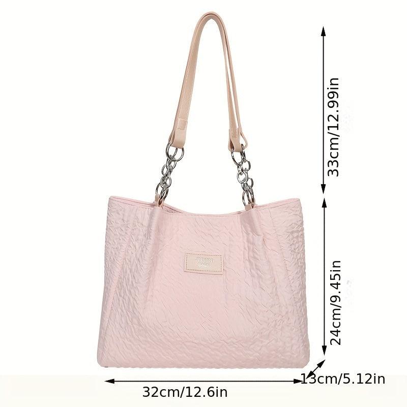 Large Capacity Tote Bag Durable Lightweight Shoulder Bag