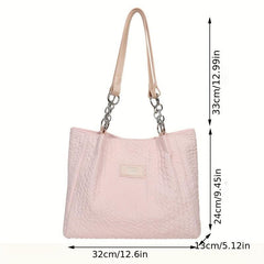 Large Capacity Tote Bag Durable Lightweight Shoulder Bag