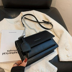 Faux Leather Crossbody Bag Chain Purse Flap Shoulder Bag