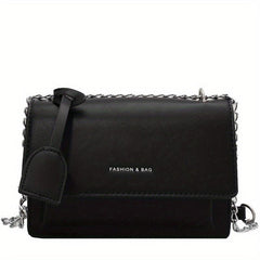 Faux Leather Crossbody Bag Chain Purse Flap Shoulder Bag