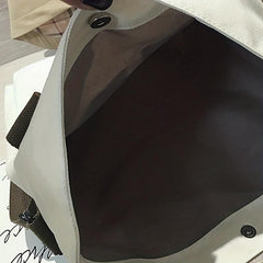 Durable Canvas Shoulder Bag Large Capacity Handbag