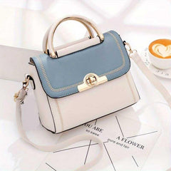 Contrast Crossbody Bag Small Stitching Detail Handbags Flap Purse Women