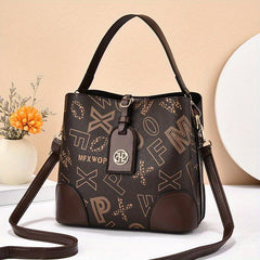 Stylish Letter Print Shoulder Bag Large Capacity Tote Bag