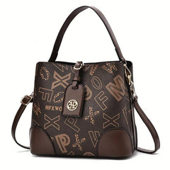 Stylish Letter Print Shoulder Bag Large Capacity Tote Bag