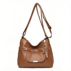 Vintage Crossbody Bag Soft PU Leather Shoulder Bag