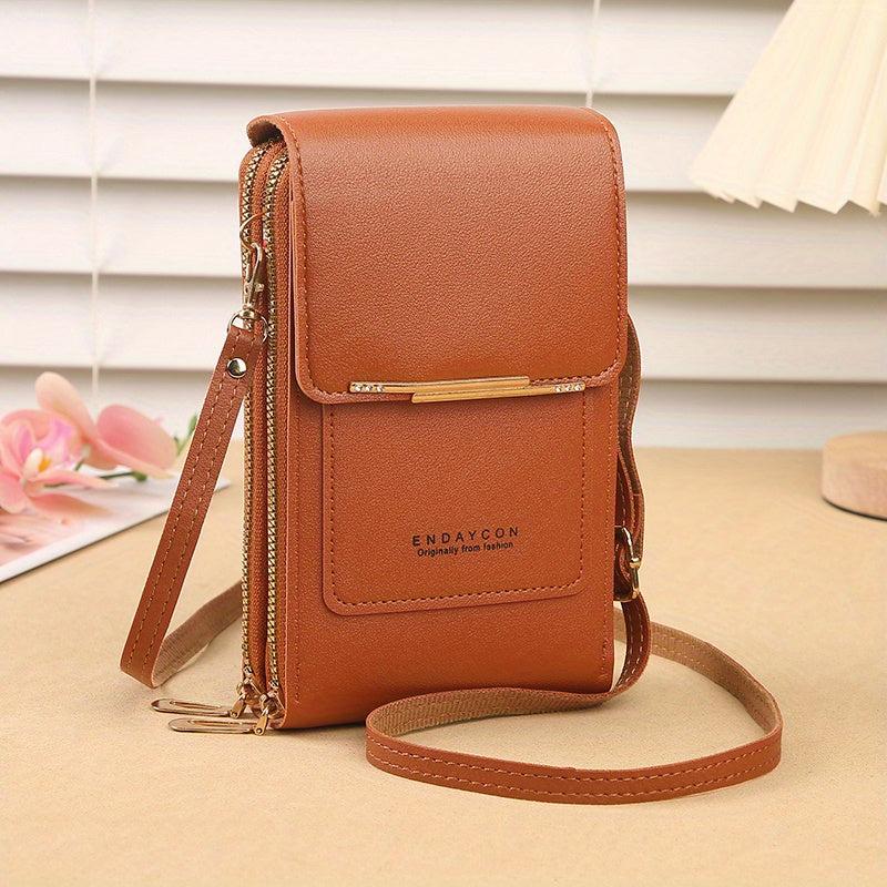 Minimalist Shoulder Bag Zipper Crossbody Purse