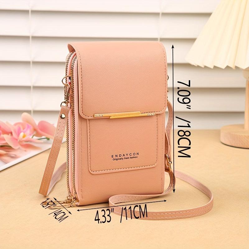 Minimalist Shoulder Bag Zipper Crossbody Purse