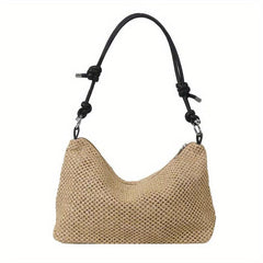Straw Woven Beach Hobo Bag Retro Summer Tote Bag Women's Casual Shoulder Bag
