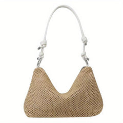 Straw Woven Beach Hobo Bag Retro Summer Tote Bag Women's Casual Shoulder Bag