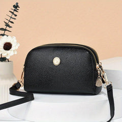 Classic Vintage Pattern Shoulder Bag Crossbody Bag Zipper Purse