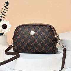 Classic Vintage Pattern Shoulder Bag Crossbody Bag Zipper Purse