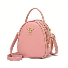 Minimalist Zipper Shoulder Bag All Match Satchel Bag