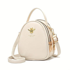 Minimalist Zipper Shoulder Bag All Match Satchel Bag