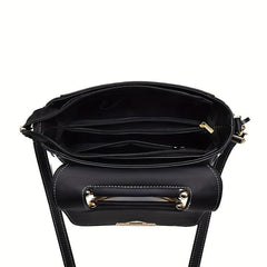 Two Tone Handbag Women's Flap Purse Crossbody Bag