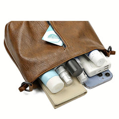 Vintage Crossbody Bucket Bag Retro Shoulder Bag Women's Versatile Handbag