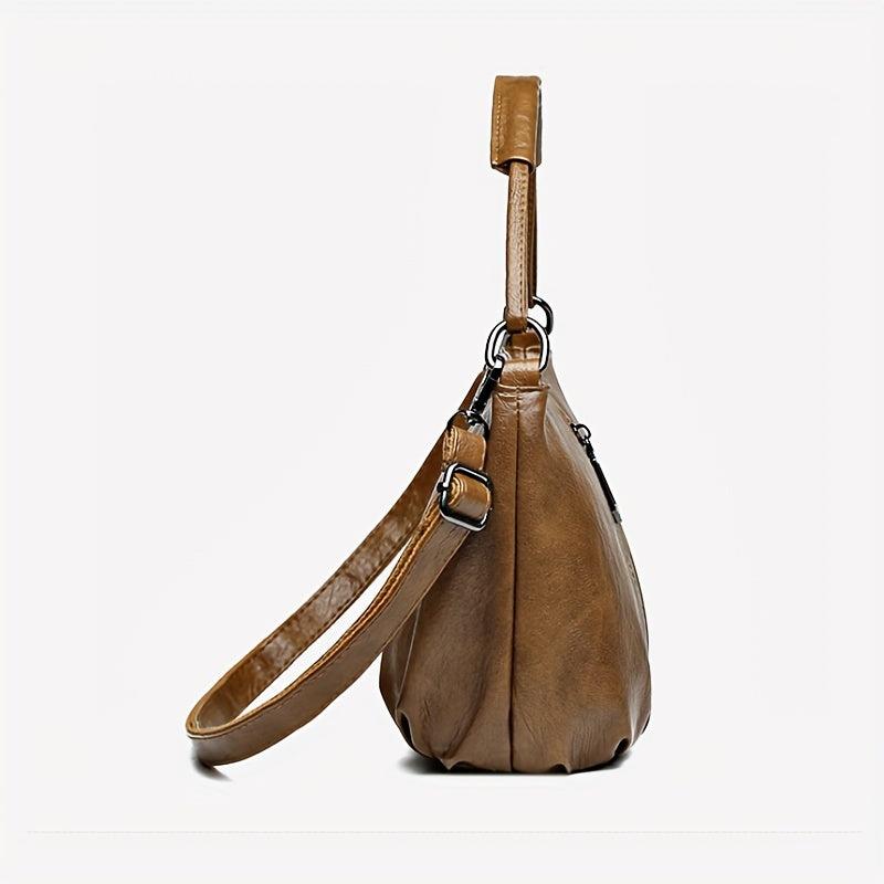 Vintage Crossbody Bucket Bag Retro Shoulder Bag Women's Versatile Handbag