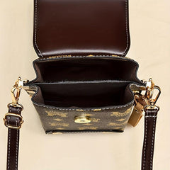 Flap Shoulder Bag PU Leather Mini Crossbody Bag