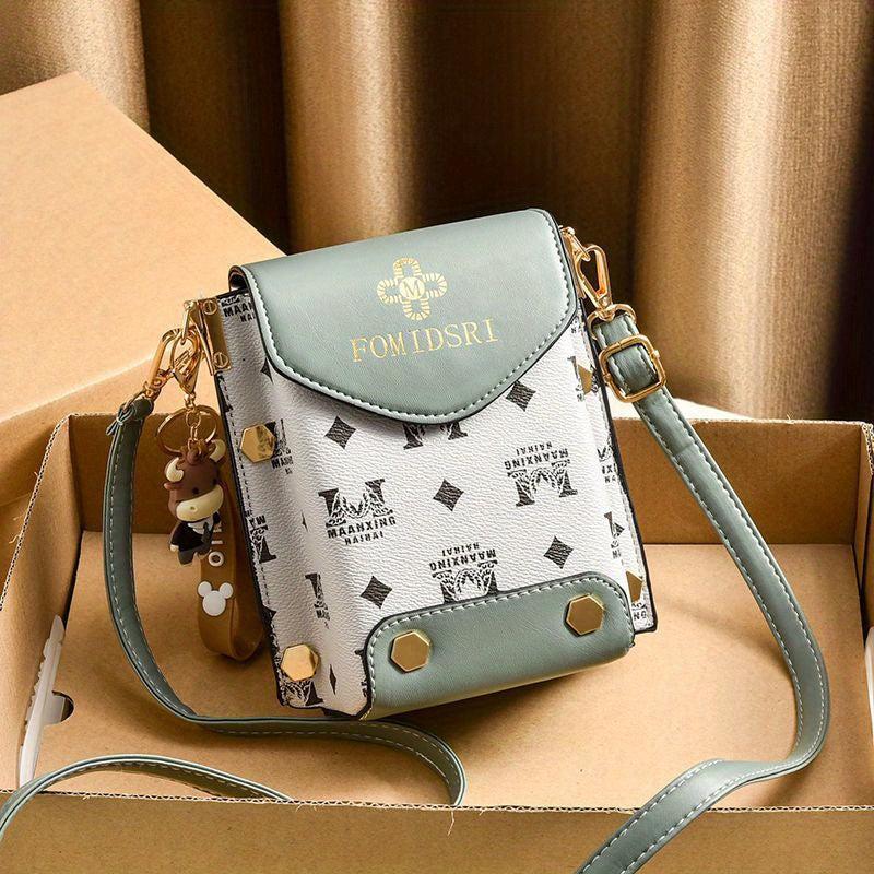 Flap Shoulder Bag PU Leather Mini Crossbody Bag