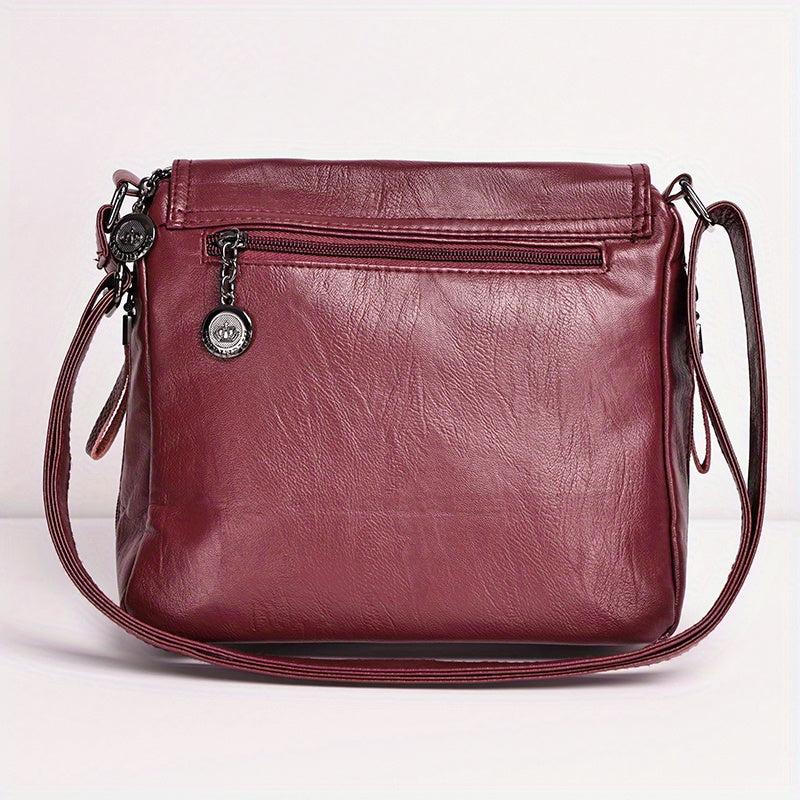 Layer Flap Crossbody Bag Women's Shoulder Purse
