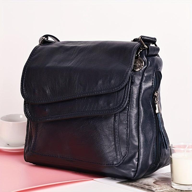 Layer Flap Crossbody Bag Women's Shoulder Purse