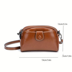 Solid Shoulder Bag Zipper Mobile Phone Bag for Work