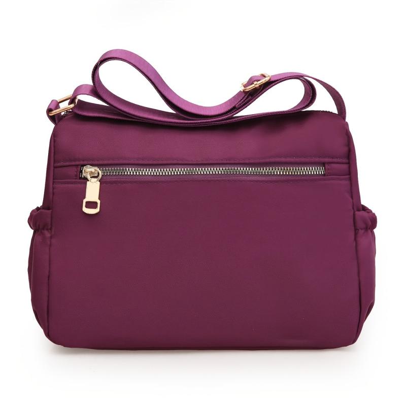 Geometric Embroidery Nylon Shoulder Bag for Women