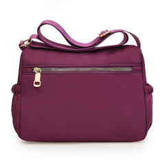 Geometric Embroidery Nylon Shoulder Bag for Women
