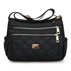Geometric Embroidery Nylon Shoulder Bag for Women
