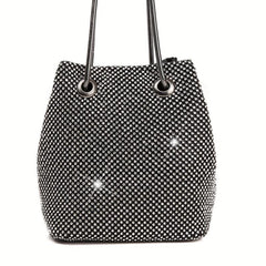 Rhinestone Evening Bag Glitter Dinner Bucket Bag Formal Handbag