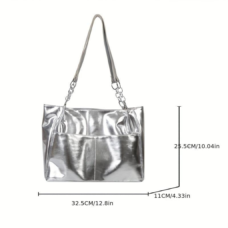 Women's Stylish Tote Shoulder Bag Solid Handbag For Work