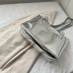Women's Stylish Tote Shoulder Bag Solid Handbag For Work