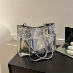 Women's Stylish Tote Shoulder Bag Solid Handbag For Work