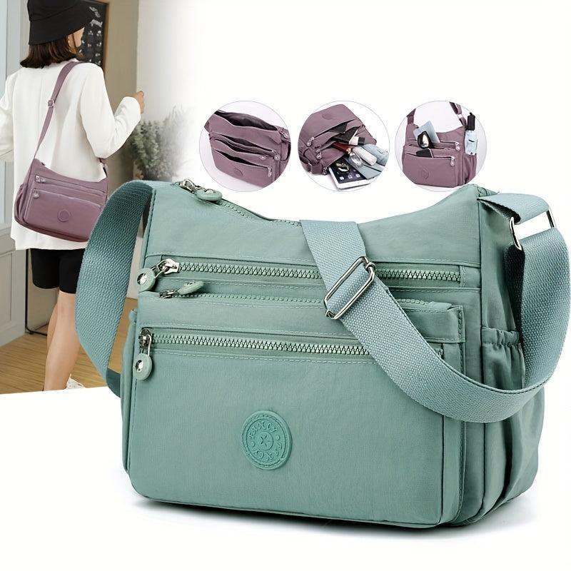 Canvas Crossbody Bag Women's Shoulder Bag Square Purse