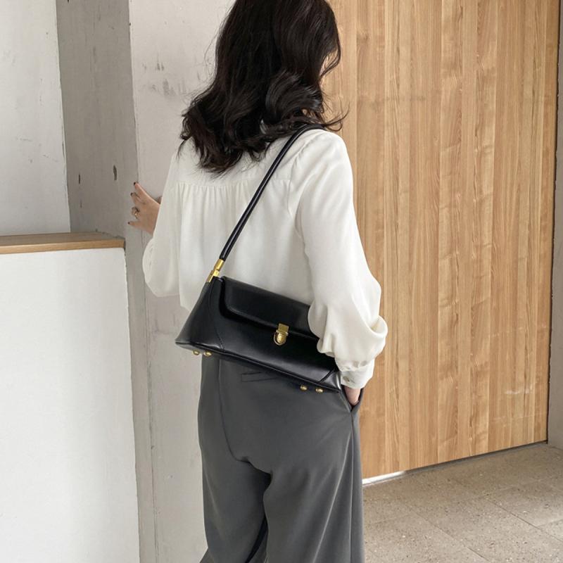 Vintage Flap Shoulder Bag Underarm Purse - Everyday Handbag