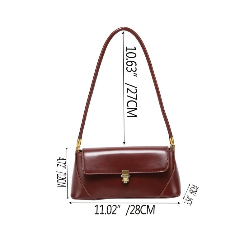 Vintage Flap Shoulder Bag Underarm Purse - Everyday Handbag