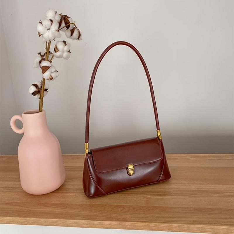 Vintage Flap Shoulder Bag Underarm Purse - Everyday Handbag