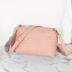 Embossed Butterfly Crossbody Bag PU Leather Textured Bag