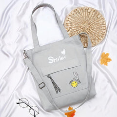 Casual Canvas Shoulder Bag for Women