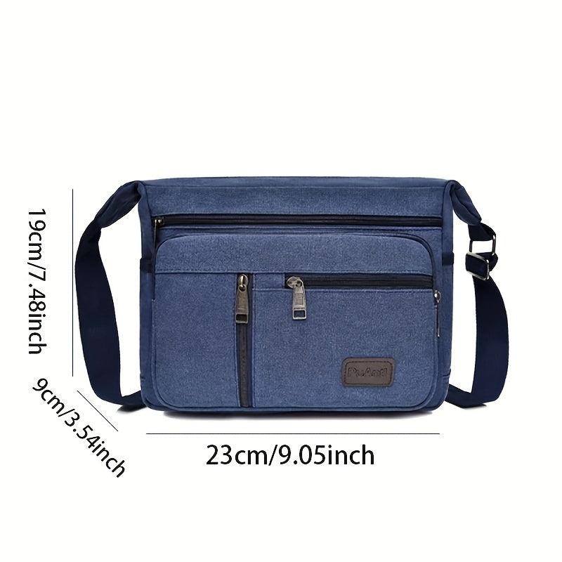 Outdoor Canvas Crossbody Bag Wear resistant Shoulder Bag