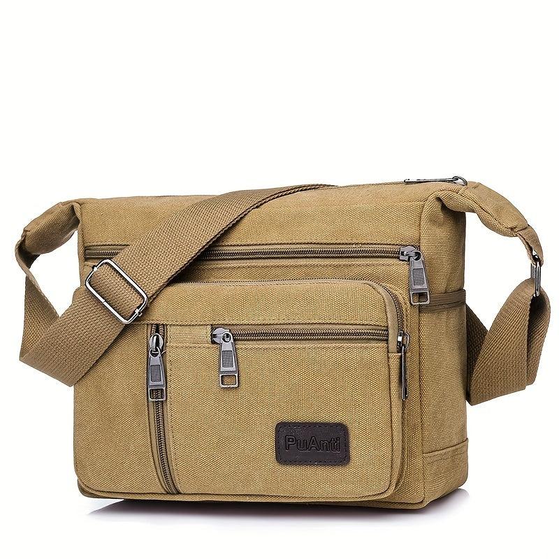 Outdoor Canvas Crossbody Bag Wear resistant Shoulder Bag