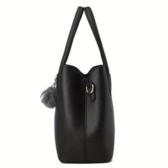 Minimalist Classic Tote Satchel Bag Solid Shoulder Bag Tote Bag