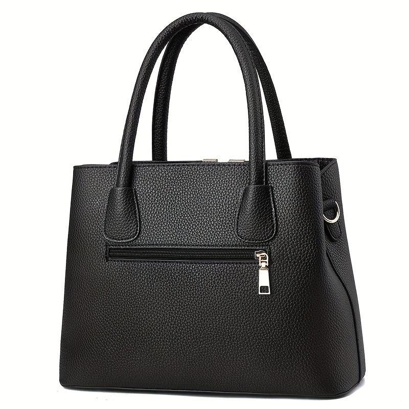 Minimalist Classic Tote Satchel Bag Solid Shoulder Bag Tote Bag