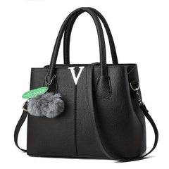 Minimalist Classic Tote Satchel Bag Solid Shoulder Bag Tote Bag