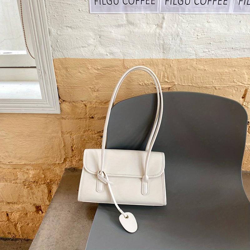 Baguette Bag Solid Shoulder Bag Underarm Bag