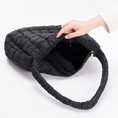 Quilted Hobo Bag Large Capacity Shoulder Handbag