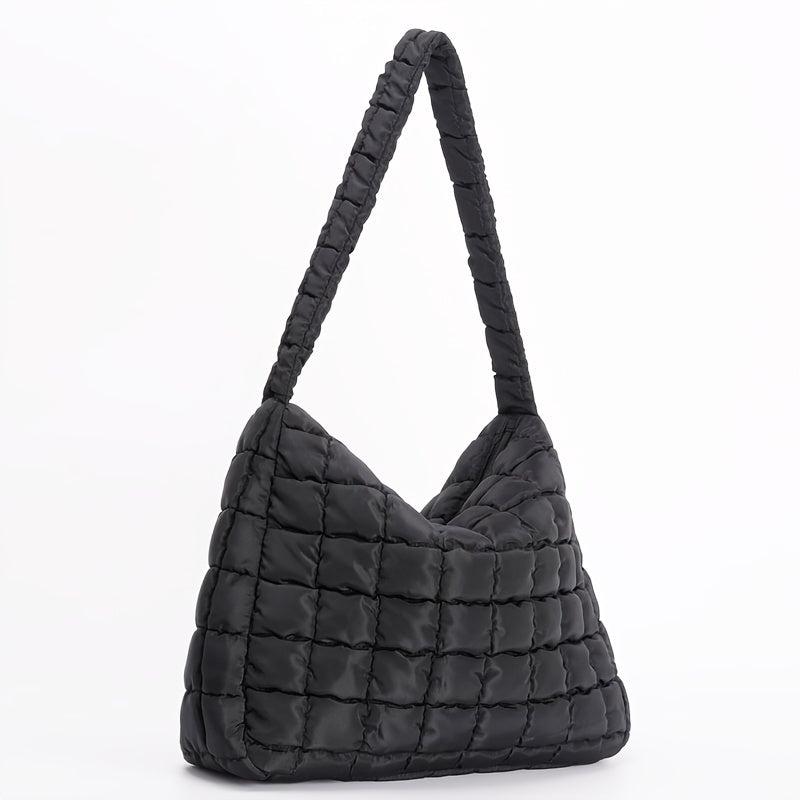 Quilted Hobo Bag Large Capacity Shoulder Handbag