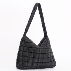 Quilted Hobo Bag Large Capacity Shoulder Handbag