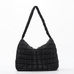 Quilted Hobo Bag Large Capacity Shoulder Handbag